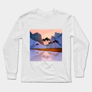 Digital Landscape 1 Long Sleeve T-Shirt